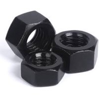 Metalfer - Tuerca Hexagonal Negra 1 Pulgada. 25 Un.