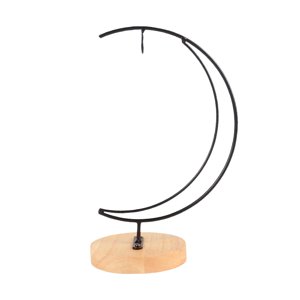 Magideal - Soporte Para Plátanos Con Forma De Árbol, Soporte Con Gancho, Base De Madera Multifuncional, Soporte Para Colgar Plátanos, Accesorios Para Guardar Plá En Forma De Luna