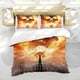 thumbnail image 5 of Destino Final Conjunto de sábanas temático, trío de piezas, cómodo y amigable con la piel, diseño único, regalo de decoración para el hogar para familiares, amigos y fans,173cm *218cm, 5 of 6