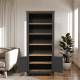 thumbnail image 2 of Vitrina "Alaia" de Madera Vitrina Artesanal de Pino - Gris Grafito - 80x35x180 cm, 2 of 3