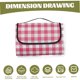thumbnail image 3 of Manta De Picnic Manta De Campamento De Gran Tamaño 59 X 78 Pulgadas Plegable E Impermeable Adecuada Para 1 4 Adultos Para Viajes Al Aire Libre Camping Senderismo (150 X 200 Cm), 3 of 4
