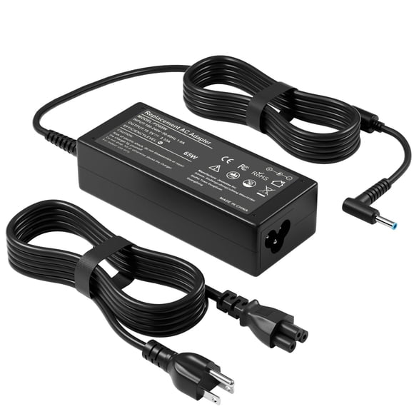 Cargador para laptop BIYTC de 65 W con punta azul, 110 V-240 V