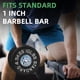 thumbnail image 2 of Juego de pesas Fitvids, barra estándar de 1 pulgada y 35 kg, 2 of 4