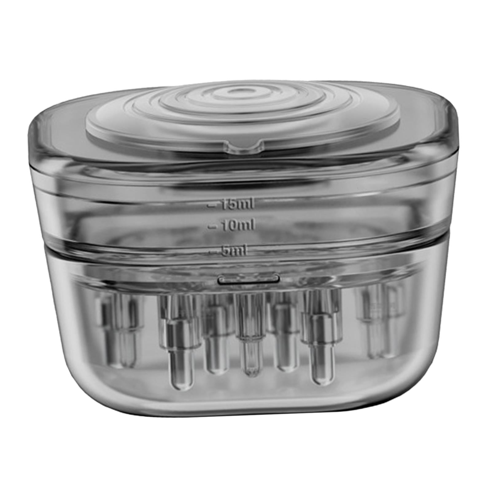 Ioensy - Peine Aplicador De Cuero Cabelludo Bola Rodante Reutilizable Para Aceite Esencial Aceite Para El Cabello Negro