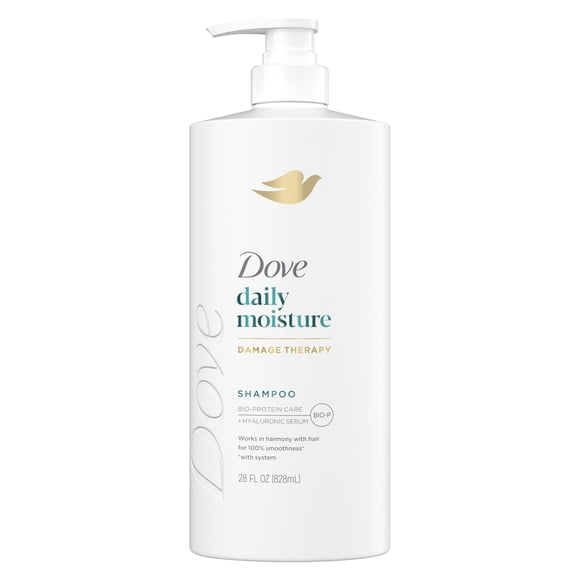 Champú Dove Damage Therapy Daily Moisture 828 ml para cabello seco