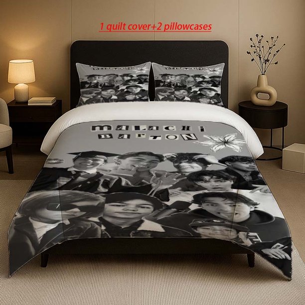 Malachi Barton Multi-Scene Collage Pattern Bedding Set Soft and Comfortable Suitable for All Seasons