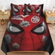 thumbnail image 2 of Spiderman face 3 Piece Sets Full/Queen Size - Reversible Microfiber Quilts with 2 Shams Soft Lightweight Bedspread Coverlet Comforter for All Season Bed Sheets, 2 of 5