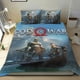 thumbnail image 1 of God of Wars Conjunto de sábanas temático, trío de piezas, cómodo y amigable con la piel, diseño único, regalo de decoración para el hogar para familiares, amigos y fans,135X200cm, 1 of 6