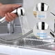 thumbnail image 2 of Repuestos universales para grifo de cocina y baño, 2 modos de pulverización, repuesto para lavavajillas, pulverizador manual, cromo pulido, 2 of 6