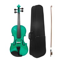Magideal - Juego De Violín 4/4 De Madera Maciza Con Estuche, Kits De Iniciación Para Regalos De Fiesta, Instrumentos Musicales De Cuerda Para Amantes Del Violín