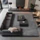 thumbnail image 3 of Alfombra Area Ophanie para sala de estar y dormitorio, 9 x 12 pies, gris Shaggy, 3 of 6