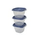 thumbnail image 5 of Set De Contenedor 500ML Cuadrado Plástico 3 Piezas, color surtido, 5 of 5