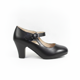 thumbnail image 1 of Zapato Cueca Mujer Negro Brillante, 1 of 8