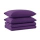 thumbnail image 1 of Juego de sábanas de franela Tribeca Living Twin XL, color morado, 1 of 8