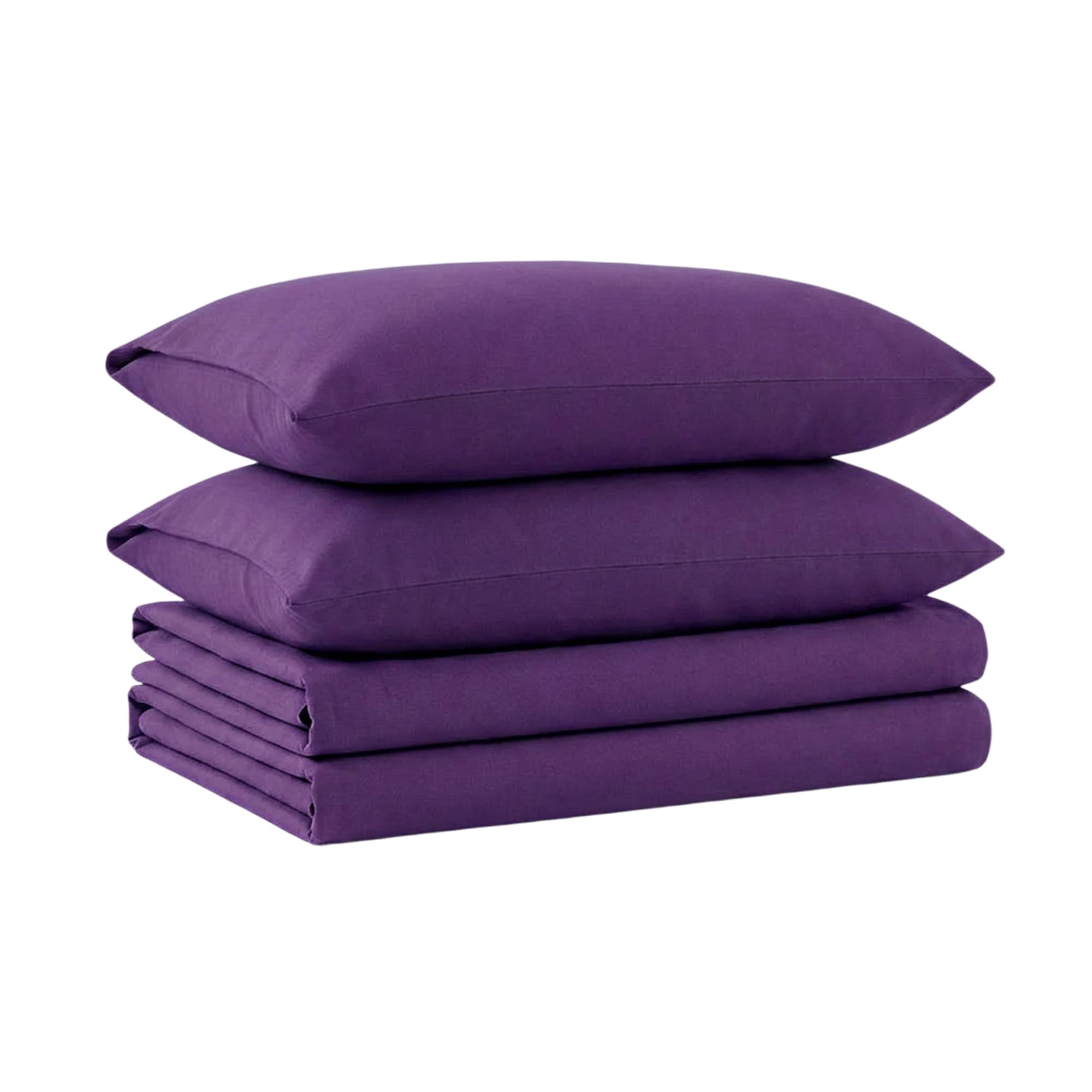 Juego De Sábanas De Franela Tribeca Living Twin Xl, Color Morado
