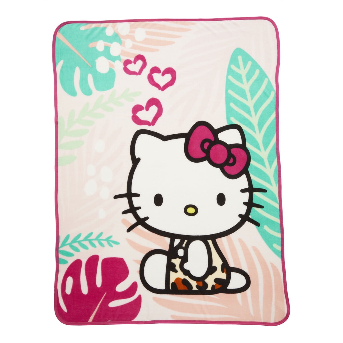 Manta Polar Hello Kitty 46x60 Cm Rosa Blanca Niaos