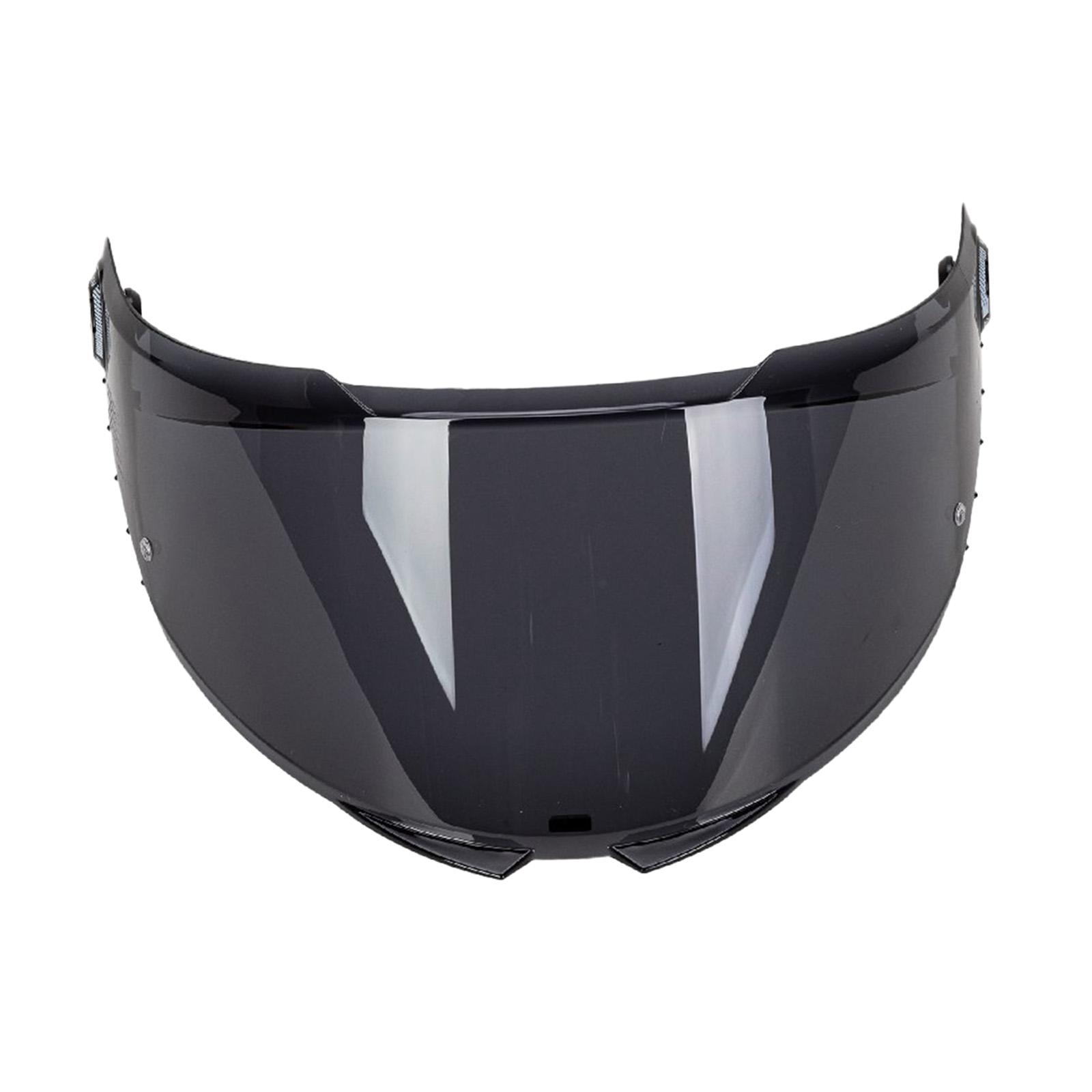 Magideal - Visera De Lente Para Casco De Motocicleta Lente De Protección Contra El Viento De Motocicleta Piezas De Repuesto De Alto Rendimiento Protector De Vise Negro