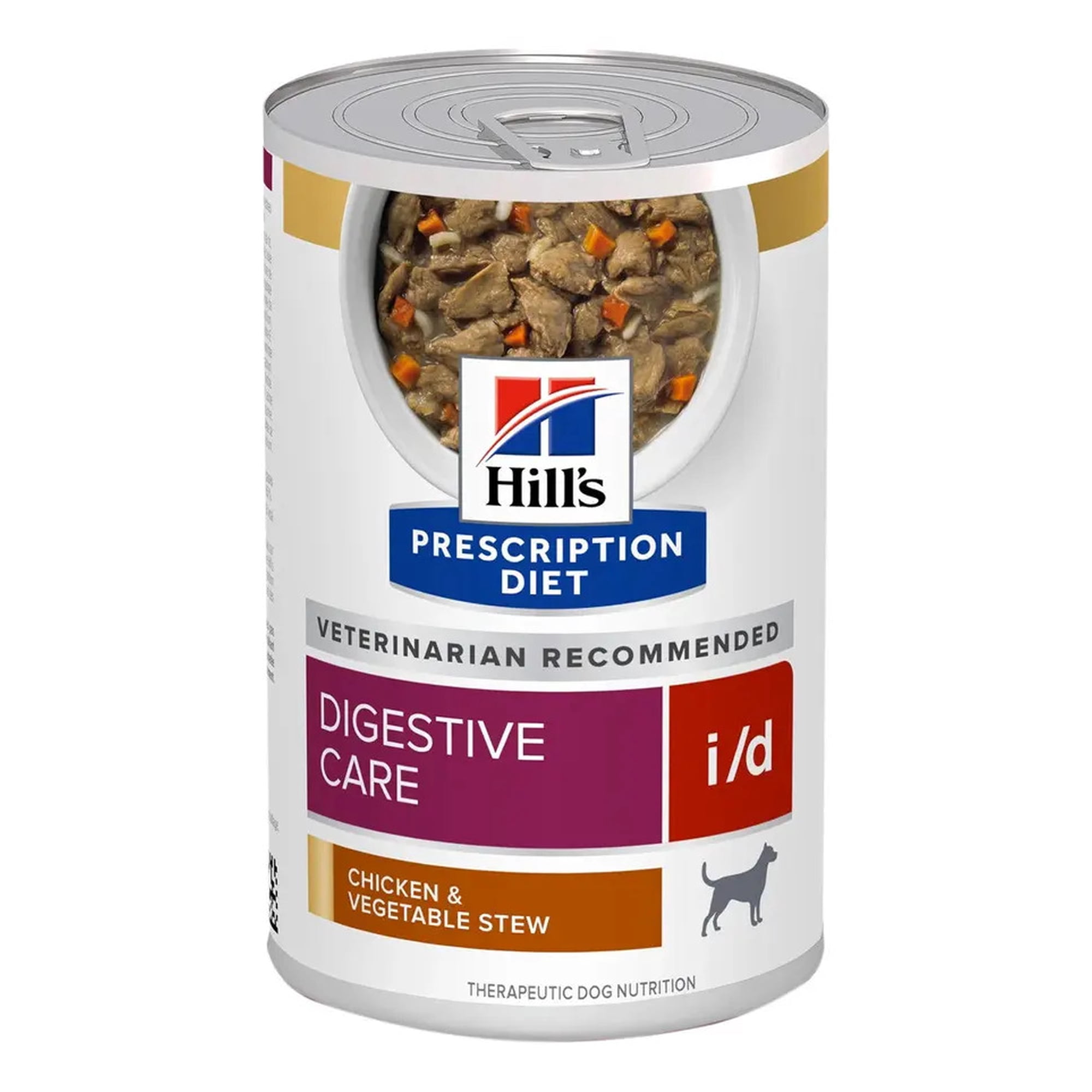 Alimento Hill's Prescription Diet Digestive Care I/d para Perro Adulto Todos los Tamaños Sabor Pollo y Estofado de Vegetales de 354.375 G