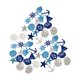 thumbnail image 3 of 50 Piezas De Peque?os Recortes De Madera Náuticos, Ilustraciones De Simulación De Playa, Manualidades, Azul Y Blanco, 3 of 3