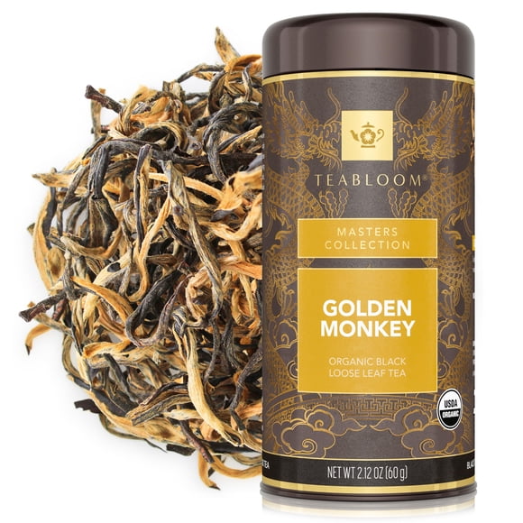 Té Negro Orgánico Golden Monkey De Hoja Suelta 60 G