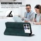 thumbnail image 3 of Funda Billetera para Xiaomi Poco F6 Pro Imán y Resistente Verde, 3 of 6