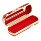 thumbnail image 4 of cuero de la PU lápiz labial brillo caso caja de almacenamiento de maquillaje caja portátil rojo, 4 of 5