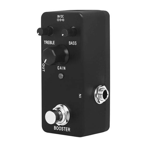 Pedal de efectos de guitarra eléctrica, Pedal potenciador de alta ganancia de carcasa auténtica y duradera, Mini accesorios de guitarra eléctrica de u