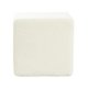 thumbnail image 4 of Puf Benzara Lev cuadrado, cubo, silueta blanca bouclé, 4 of 7