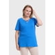 thumbnail image 2 of Polera Mujer Escote Recogido Azul, 2 of 4