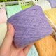 thumbnail image 1 of Xiao Hua Hilo de punto ultrasuave de 50 g, 2 rollos, color morado. Hilo ligero de mezcla de lana para ganchillo, hilo suave ideal para tejer suéteres, cárdigans de encaje y chales de boda., 1 of 3