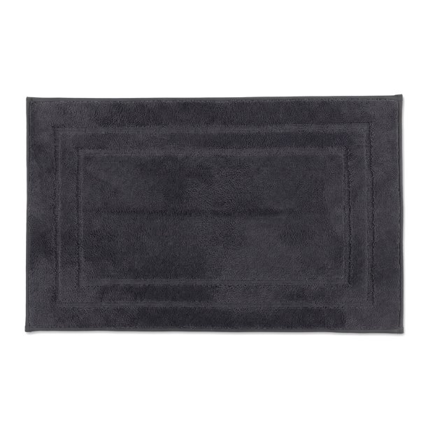 REGALWOVEN Alfombras de Baño Ultra Suaves, Alfombra de Baño Absorbente Antideslizante, Alfombra de Microfibra Gruesa para Ducha, Tina Gris Oscuro 32" x 20"