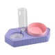 thumbnail image 1 of Cuencos De Puntos Con Dispensador De Agua Juego De Tazones De Comida Húmeda Y Seca Comedero Para Mascotas Bebedero Doble Violeta, 1 of 5