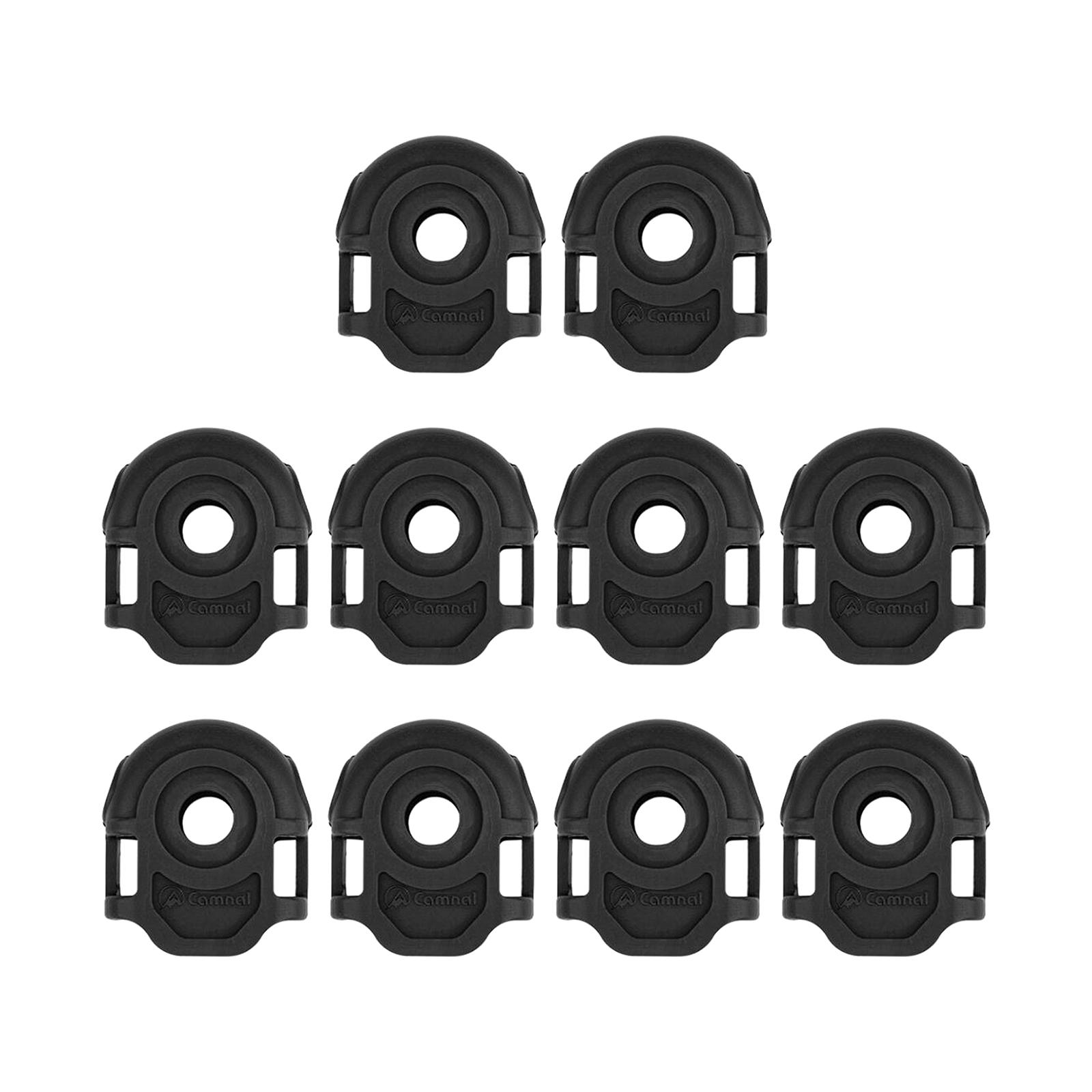 Ioensy - Herramientas De Bloqueo De Cuerda De Mosquetón, Anillos De Límite De Fijación De Aparejo, Equipo De Fijación De Hamaca, 10 Uds.