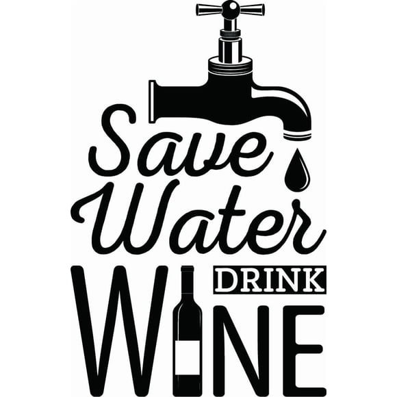 Decomural Save Water Wine WS-46134