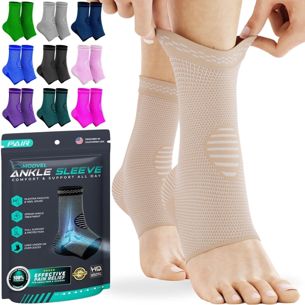 Calcetines con tobillera, modelo modelo para esguinces de tobillo, manga de compresión