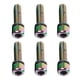 thumbnail image 2 of 6x Tornillo De Vástago De Bicicleta Anti-óxido M5x18mm Tornillos De Ciclo De Perno Hardware Rainbow, 2 of 5