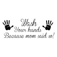 Rienda Libre Graphics - Decomural Wash Your Hands Bathroom Ws-40983