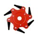 thumbnail image 3 of Cortador De Cabeza De Cortacésped De Acero 65MN Suministros Universales Para Patio De Césped Rojo, 3 of 5
