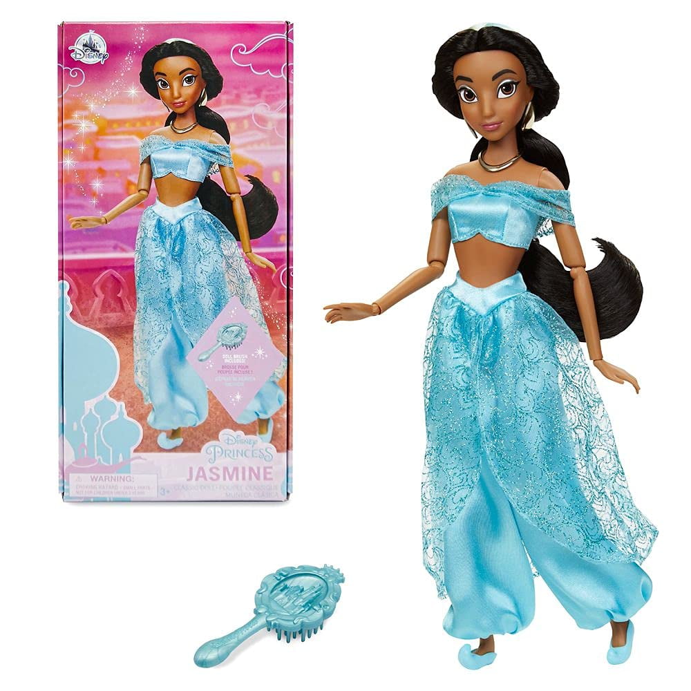 Muñeca Disney Store Princess Classic Jasmine De 28 Cm Con Acceso.