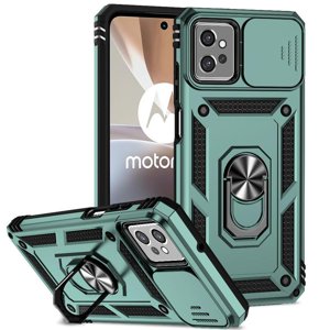 Estuche Gangxun Para Motorola Moto G32, Soporte Giratorio 360°, Estilo Mecánico Y Magnético