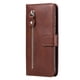 thumbnail image 3 of Funda con Cremallera para Xiaomi Poco F5 Pro, Carcasa Cartera de Cuero PU con Soporte y Tarjetero, 3 of 6