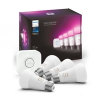 Kit De Inicio De Iluminación Inteligente Philips Hue Con Puente Y 4 Bombillas