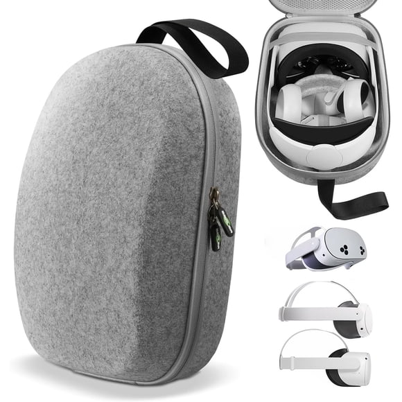 Funda de transporte rígida compatible con Oculus Meta Quest 3S/Quest 3/Quest 2