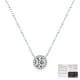 thumbnail image 1 of Collar HESHPAWS AnuClub Moissanite Redondo 6mm Plata 925, 1 of 3