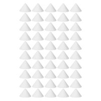 Magideal - 50 Clavos De Apoyo Para Cocción De Cerámica, Ayudas Para Cocción De Cerámica, Arcilla Sólida Antiadherente Reutilizable, Soporte De Cono De Cerámica,