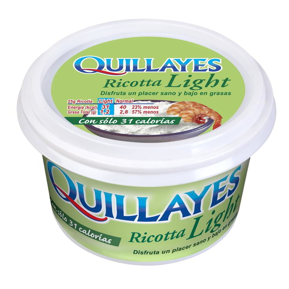 Queso Ricotta Light Pote 500 g Quillayes