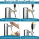 thumbnail image 3 of Torre Kegerator de flujo ajustable, torre de cerveza de un solo llave de 3 pulgadas, llave de cerveza, dispensador de cerveza de barril para bar en el hogar, piezas de acero inoxidable con línea, 3 of 7