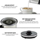 thumbnail image 5 of Vaporizador y vaporizador de leche OVENTE Electric 500W negro FR1208B, 5 of 7