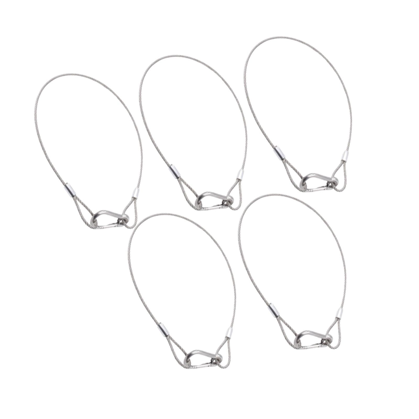 Ioensy - 5 Cables De Seguridad Para Luces De Escenario, Cordón De Seguridad Para Luces De Fiesta, 2 Mm