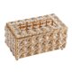 thumbnail image 2 of La Caja De Pa?uelos De Cristal De Lujo Cubre El Organizador Del Soporte De Papel De La Servilleta De Oro, 2 of 5